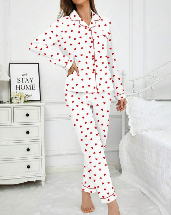 Valentines PJs Adult