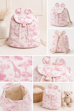 Load image into Gallery viewer, Pink Safari BackPack