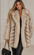 Load image into Gallery viewer, Vintage Fox Fur Saga Coat