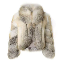 Load image into Gallery viewer, Luxury Golden Fox Fur Jacket