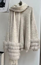Load image into Gallery viewer, Luxe Scarf Jumper Beige