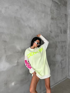 Graffiti Sweatshirt White