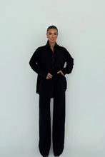 Load image into Gallery viewer, Black Linen Suit - Pearl Boutique