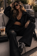 Load image into Gallery viewer, Monaco Tracksuit Black - Pearl Boutique