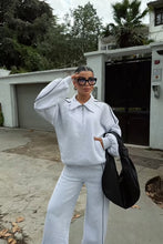 Load image into Gallery viewer, Cloud Zip Lounge Set Grey - Pearl Boutique