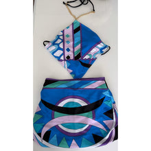 Load image into Gallery viewer, Premium So Pucci Swimming Costume And skirt Set Blue - Pearl Boutique