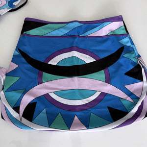 Premium So Pucci Swimming Costume And skirt Set Blue - Pearl Boutique