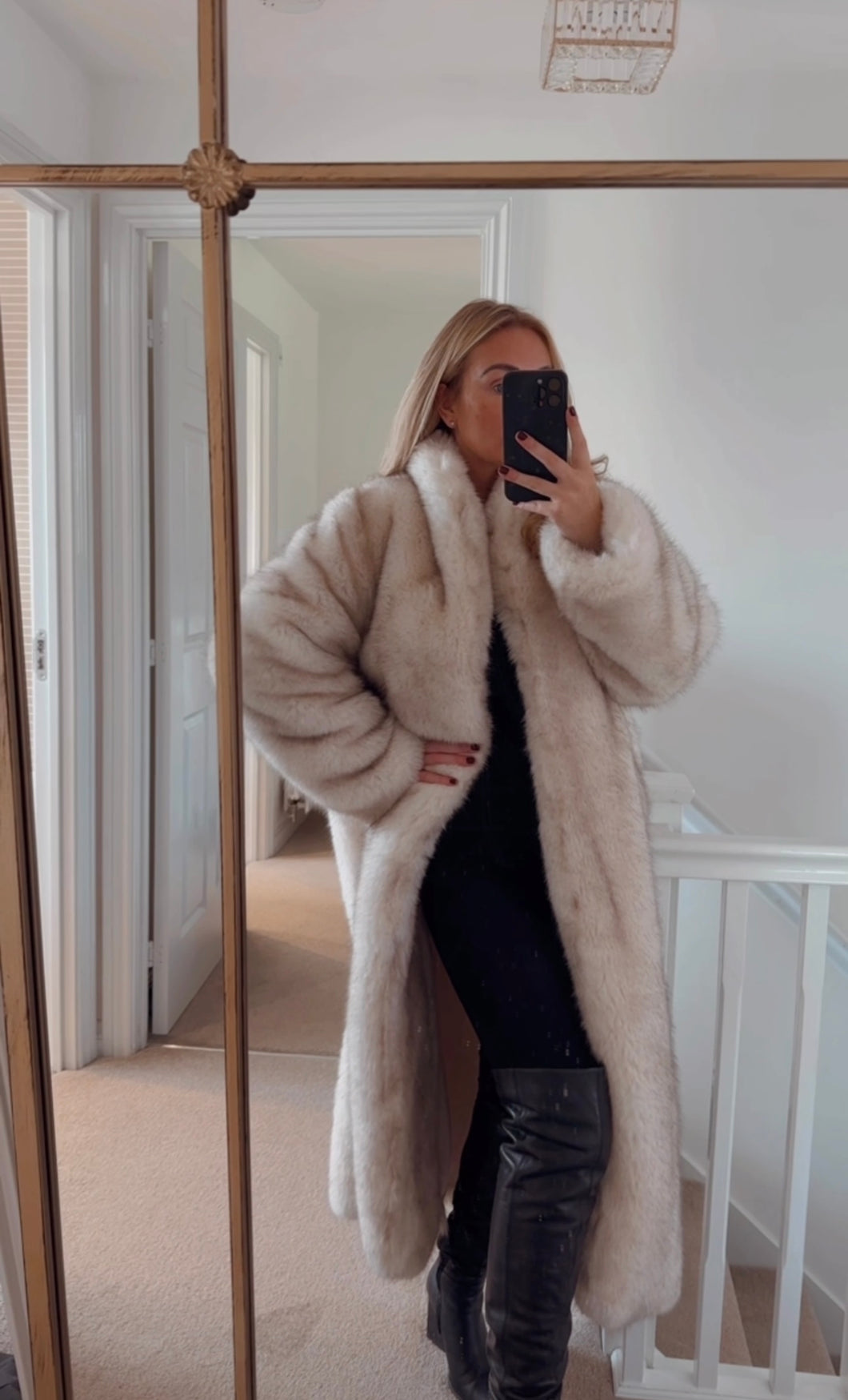 Anastasia Faux Fur Long Length Coat