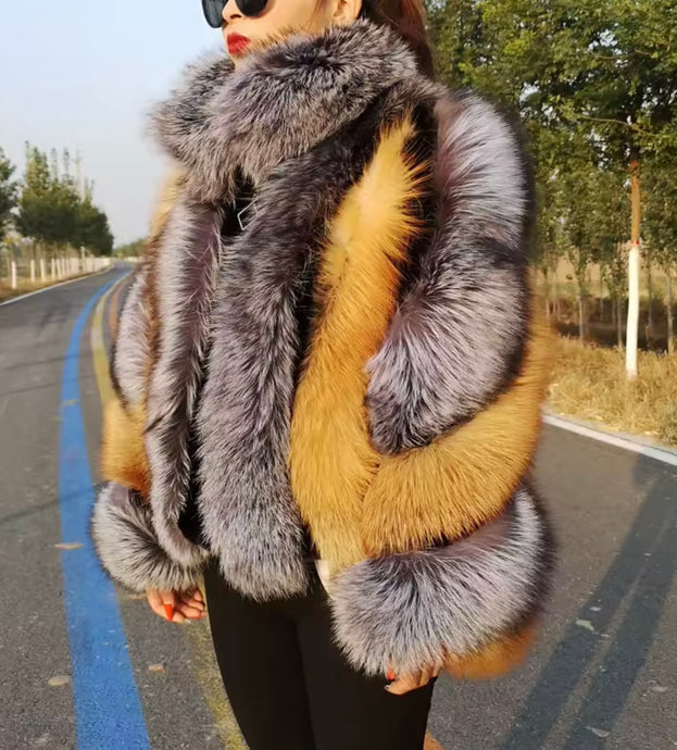 Real Red Fox coat