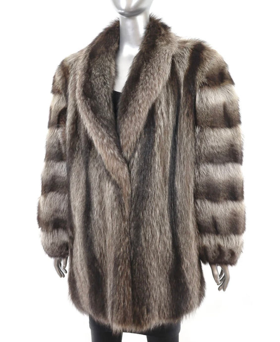 Raccoon Fur Stoller Coat