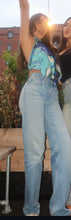 Load image into Gallery viewer, So Pucci Scarf Top Blue - Pearl Boutique