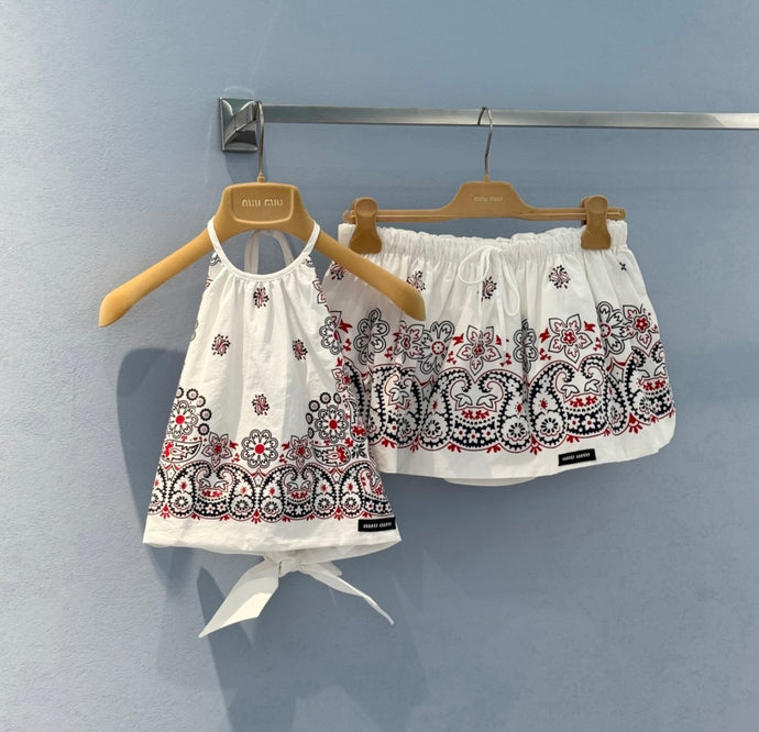 White M Skirt Set - Pearl Boutique