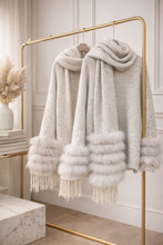 Load image into Gallery viewer, Luxe Scarf Jumper Beige