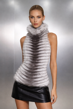 Load image into Gallery viewer, Luxe Faux Fur High Neck Top