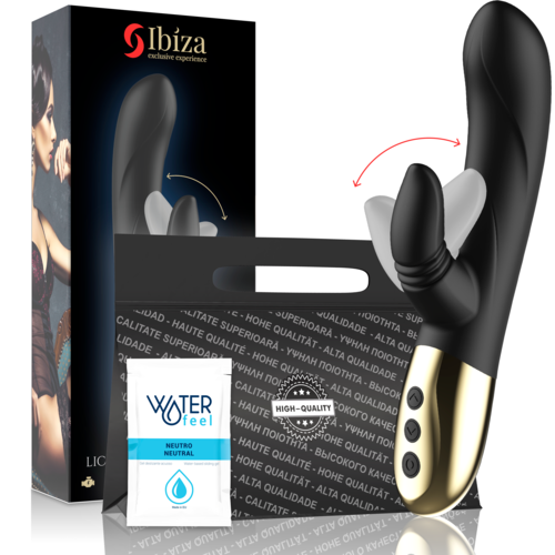 Ibiza Vibrator With Licking Rabbit - Pearl Boutique